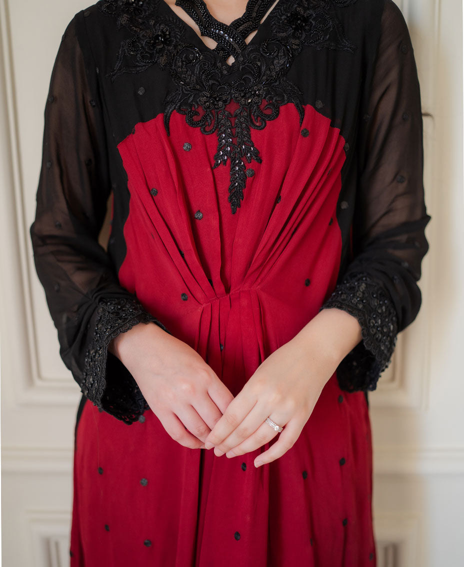 Crimson Noir Kaftan