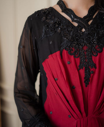 Crimson Noir Kaftan